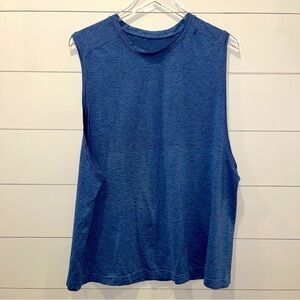 Lululemon Athletica Blue Sleeveless Metal Vent Technology Top Mens Size XXL